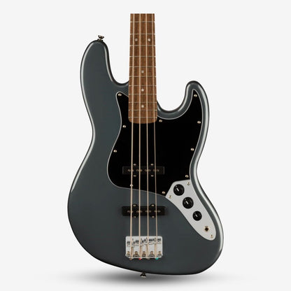 Squier by Fender Affinity Series Jazz 4 String Bass Guitar, Laurel FB, Charcoal Frost Metallic