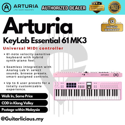 Arturia KeyLab Essential 61 MK3 Keyboard Controller
