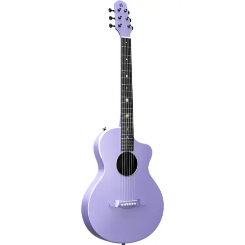 Natasha Asteroid Carbon Fibre 38" Acoustic Guitar with Bag - Dusty Lavender