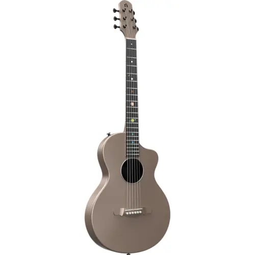 Natasha Asteroid Carbon Fibre 38" Acoustic Guitar with Bag - Latte