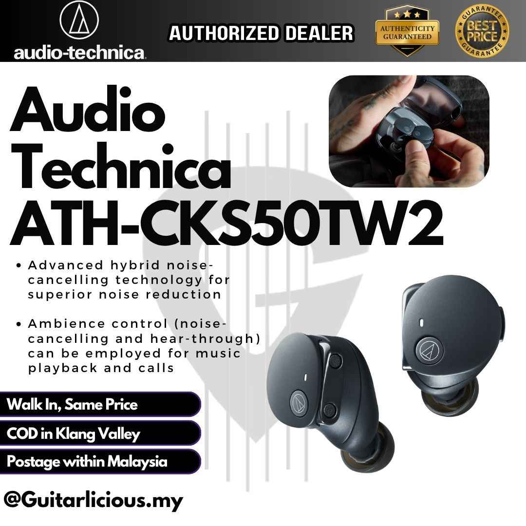 Audio Technica ATH-CKS50TW2 Wireless Earbuds