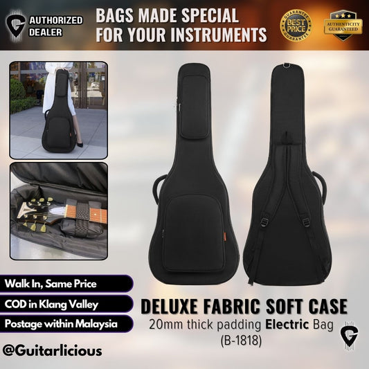 Deluxe Fabric Soft Case for Electric Guitar Bag (B-1818) with 20mm thick padding