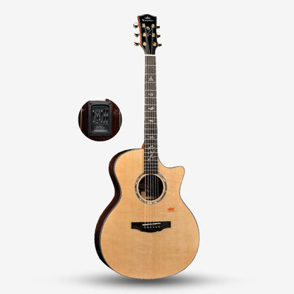 KEPMA Elite B1e-GA Series Solid Sitka Spruce Top Grand Auditorium Acoustic Guitar, LR Baggs Stage Pro Anthem B1e-GA-N