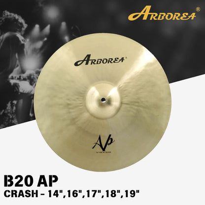 Arborea Cymbals B20 A.P. Series Cymbal Set / Hi-Hat , Splash , Crash, Ride, Stacker , China