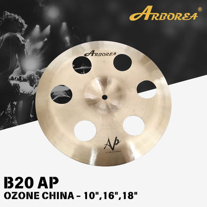 Arborea Cymbals B20 A.P. Series Cymbal Set / Hi-Hat , Splash , Crash, Ride, Stacker , China