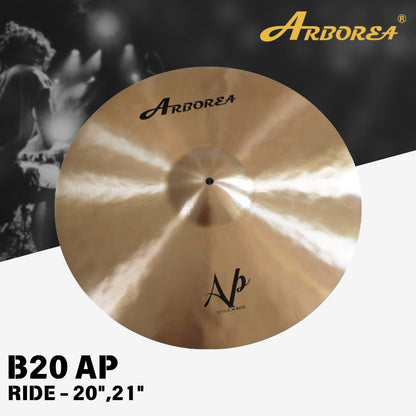 Arborea Cymbals B20 A.P. Series Cymbal Set / Hi-Hat , Splash , Crash, Ride, Stacker , China