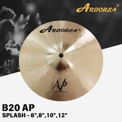 Arborea Cymbals B20 A.P. Series Cymbal Set / Hi-Hat , Splash , Crash, Ride, Stacker , China