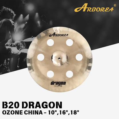 Arborea Cymbals B20 Dragon Series Cymbal Set / Hi-Hat , Splash , Crash, Ride, Stacker , China