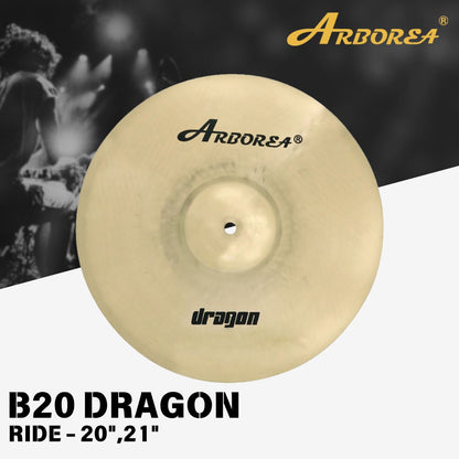 Arborea Cymbals B20 Dragon Series Cymbal Set / Hi-Hat , Splash , Crash, Ride, Stacker , China