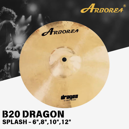 Arborea Cymbals B20 Dragon Series Cymbal Set / Hi-Hat , Splash , Crash, Ride, Stacker , China