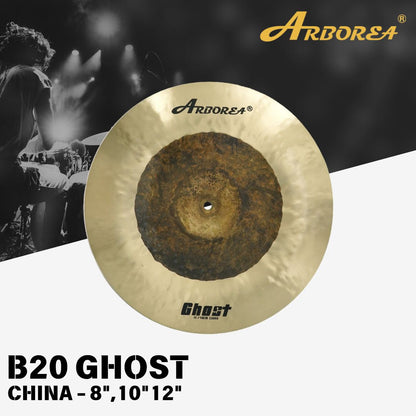 Arborea Cymbals B20 Ghost Series Cymbal Set / Hi-Hat , Splash , Crash, Ride, Stacker , China