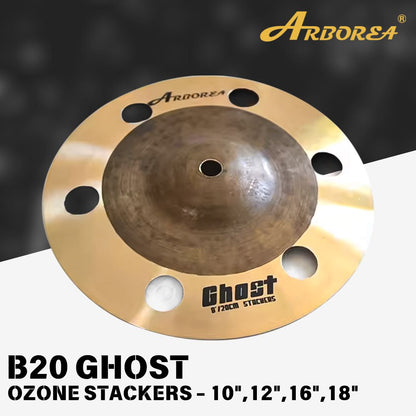 Arborea Cymbals B20 Ghost Series Cymbal Set / Hi-Hat , Splash , Crash, Ride, Stacker , China