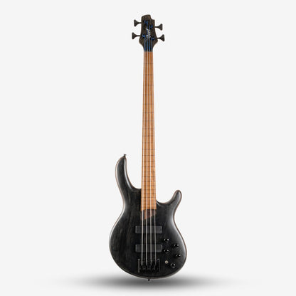 CORT Artisan B4 Element Fretless 4 String Bass Guitar - Open Pore Trans Black (OPTB) ( B-4 / B 4 / B4EFL )