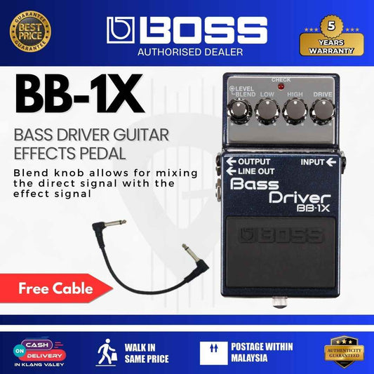 BOSS BB-1X Bass Driver Guitar Effects Pedal - ( BB-1X )