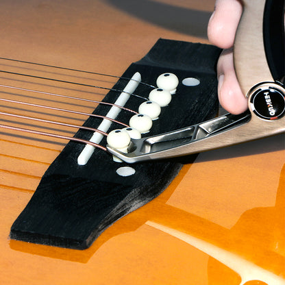 Hebikuo 3 in 1 Alloy Guitar Capo with End Pin Puller & Pick Holder ( BDJ59 )
