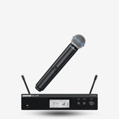 Shure BLX24R/B58 Handheld Wireless System, BLX4R Wireless Transmitter & BLX2/B58 Handheld Transmitter