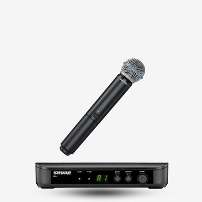 Shure BLX24/SM58 Handheld Wireless System, BLX4 Receiver & BLX2/SM58 Handheld Transmitter (BLX24/SM58)