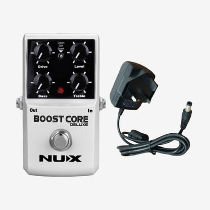 NUX Boost Core Deluxe Booster Effect Pedal Overdrive Distortion 3 Boost Modes