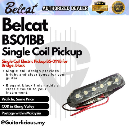 Belcat Single Coil Pickup for Electric Guitar Neck, Bridge & Middle Parts - BS01 / BS-01