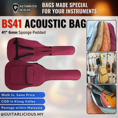 41 inch Acoustic Guitar Bag with 6mm Cotton lining (BS41)