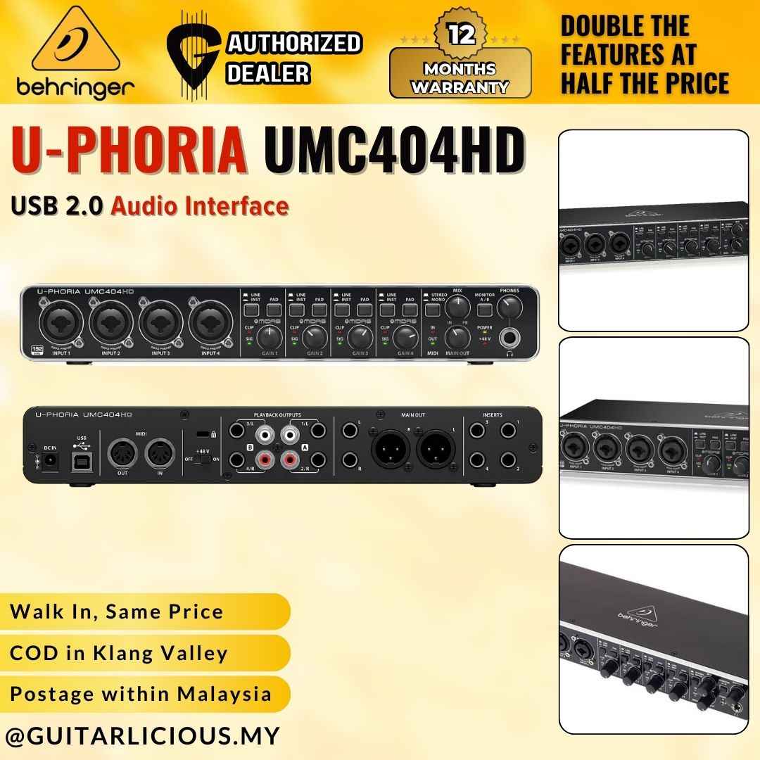 Behringer U-Phoria UMC404HD USB 2.0 Audio Interface
