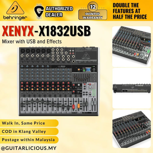 Behringer Xenyx X1832USB Mixer with USB and Effects