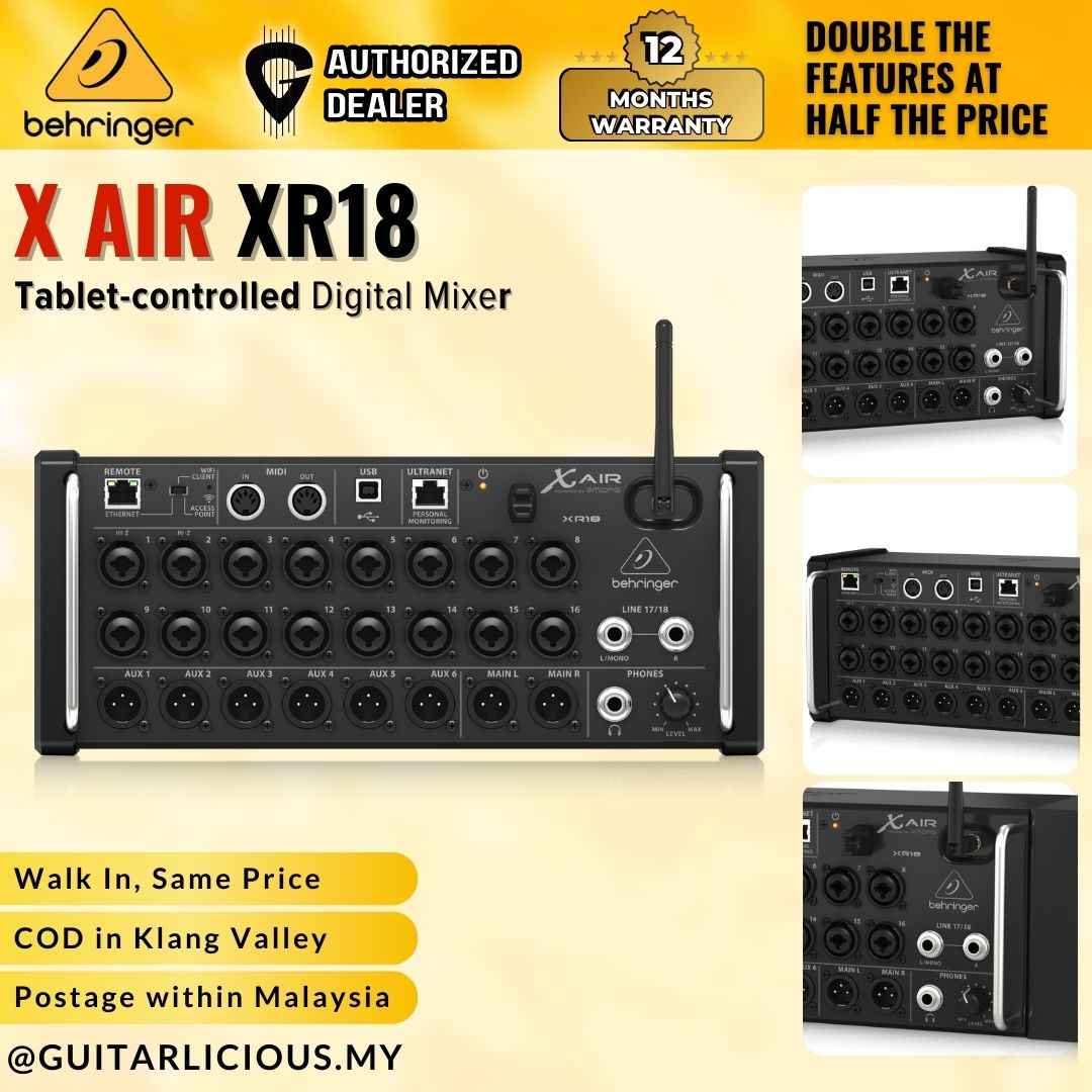 Behringer X Air XR18 Tablet-controlled Digital Mixer