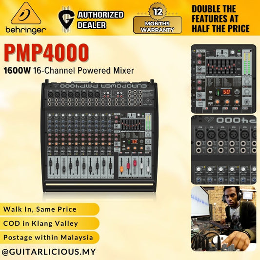 Behringer Europower PMP4000 16-channel 1600-Watt Powered Mixer