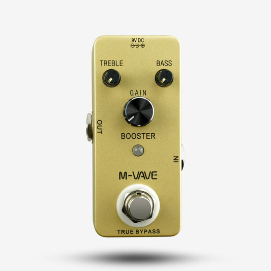 M-VAVE Pure Booster Guitar Pedal True Bypass Fully Analog 2-Band Eq Guitar Effect Pedal