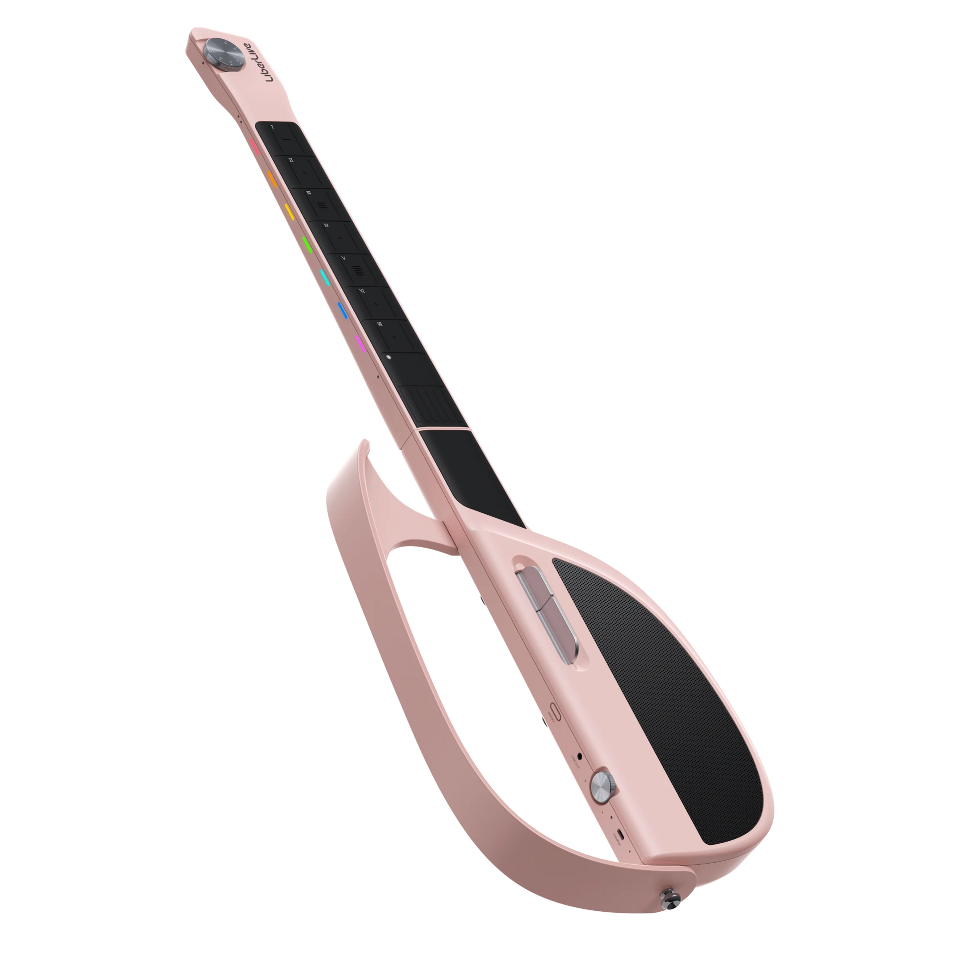 LiberLive C1 Stringless Smart Guitar - Pink – GUITARLICIOUS LiberLive C1 Stringless Smart Guitar - Pink – GUITARLICIOUS