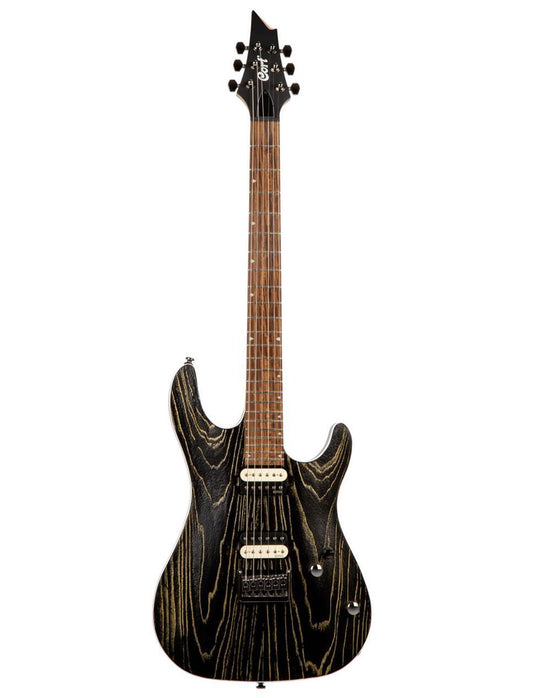 Cort KX300 Etched Electric Guitar with Bag - Etched Black Gold