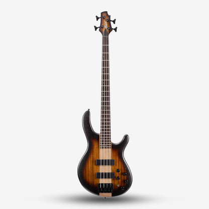 Cort C4 Plus ZBMH Electric 4 String Bass Guitar with Bag - Open Pore Tobacco Burst (OTAB)