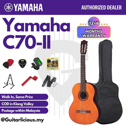 Yamaha C70-II Nylon String Classical Guitar ( C70 / C70-2 / C-70-2)