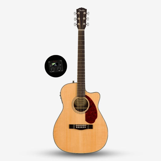 Fender CC-140SCE Concert Electro Acoustic Guitar with Preamp, Natural (CC 140SCE / CC140E )