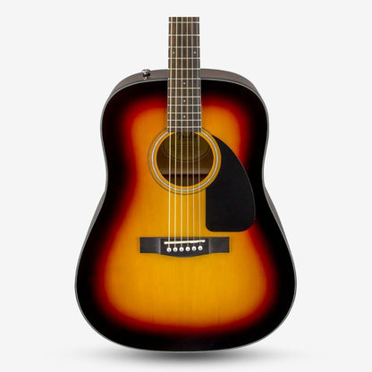 Fender CD-60 Dreadnought V3 Acoustic Guitar w/case, Walnut FB , Sunburst (CD60 / CD 60)