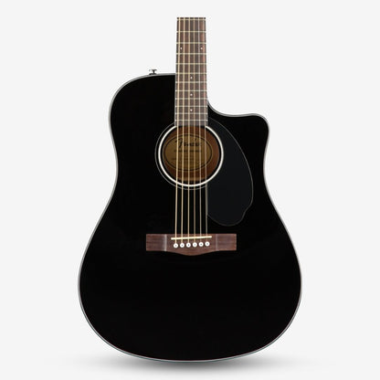 Fender CD-60SCE Dreadnought Acoustic Guitar with Active PIck Up, Walnut FB, Black (CD60SCE / CD-60E / CD60E )