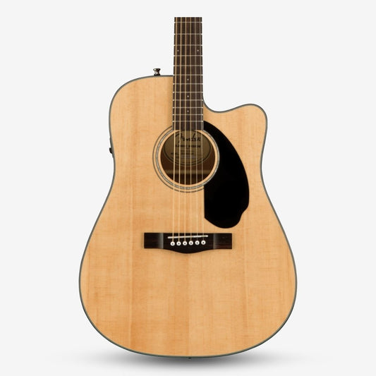 Fender CD-60SCE Dreadnought Acoustic Guitar with Active PIck Up, Walnut FB, Natural (CD60SCE / CD-60E / CD60E )