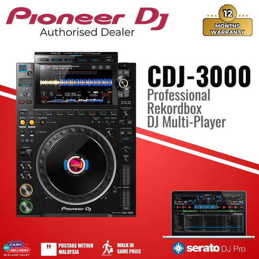 Pioneer DJ CDJ-3000 Professional Rekordbox DJ Multi-Player (PRE-ORDER)