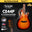 Sqoe CE44P 41 " Turtle Backed Grape Sound Hole Acoustic Guitar (SQOE / CE44P-41/ CE44P 41 )