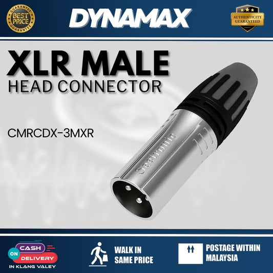 Dynamax XLR Male Head Connector - CMRCDX-3MXR