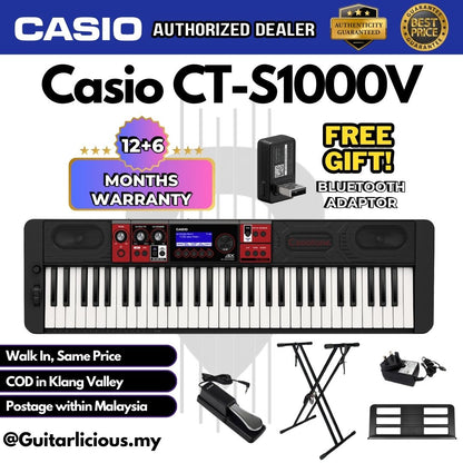 Casio Casiotonec 61-key Arranger Keyboard (CTS1000V / CT S1000 V )