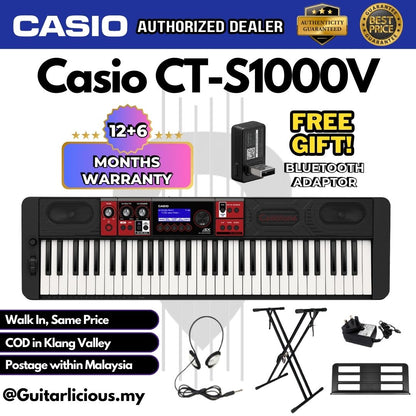 Casio Casiotonec 61-key Arranger Keyboard (CTS1000V / CT S1000 V )