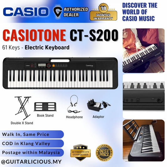 Casio CT-S200 61-Keys Casiotone Electric Keyboard Music Piano   (CTS200 CT S200 CTS 200)