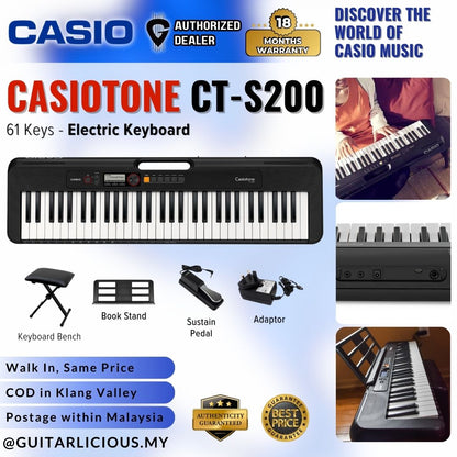 Casio CT-S200 61-Keys Casiotone Electric Keyboard Music Piano   (CTS200 CT S200 CTS 200)