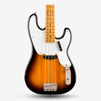 Squier by Fender Classic Vibe 50s Precision 4 String Bass Guitar, Maple FB - 2-Tone Sunburst( CV50S / CV-50S )