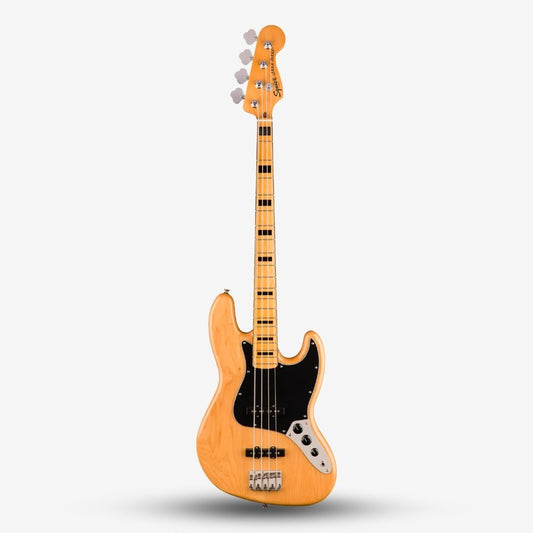 Squier by Fender Classic Vibe 70s Jazz 4 String Bass Guitar, Maple FB - Natural