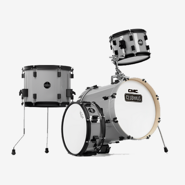 CMC Clubhaus Junior Poplar Wood Acoustic Drum Set (Made in Thailand) - Racing Grey (Showroom Clearance)