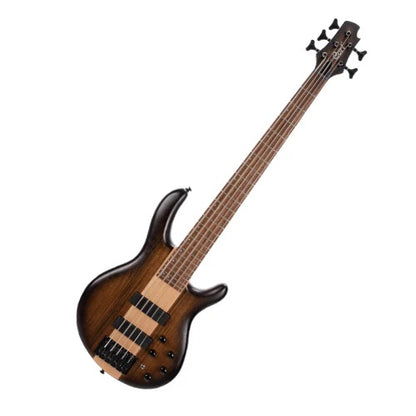 Cort C5 Plus OVMH Electric Bass Guitar with Bag - Antique Brown Burst