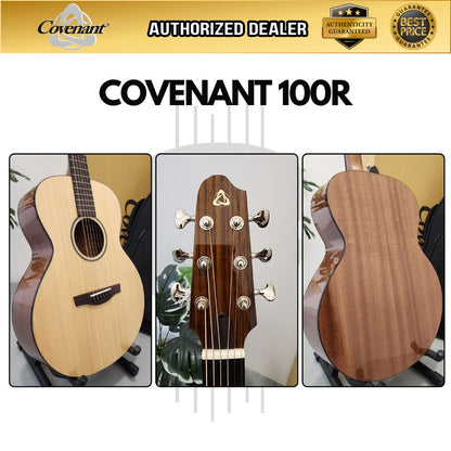 Covenant Guitar 100R 40inch Acoustic Guitar including Soft Case and Accessories