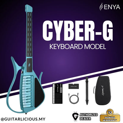 ENYA Cyber-G (Keyboard Model) Stringless Smart Electric Guitar - Blue